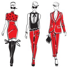 Three elegant women N18