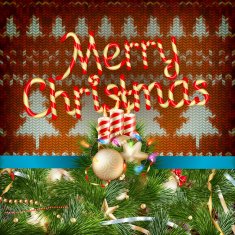 Knitted Christmas background EPS 10 N2