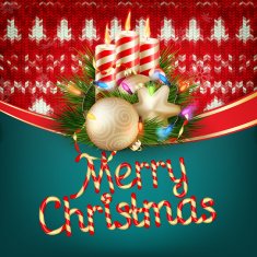 Knitted Christmas background EPS 10 N3