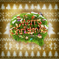 Knitted Christmas background EPS 10 N4