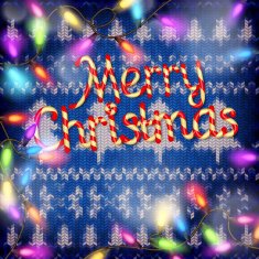 Knitted Christmas background EPS 10 N10