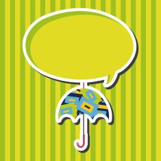 Umbrella theme elements vector eps N49