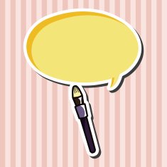 makeup brush theme elements vector eps N4