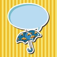 Umbrella theme elements vector eps N70