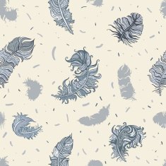 Feathers seamless pattern N5