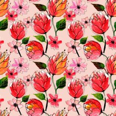 Seamless Floral Pattern N529