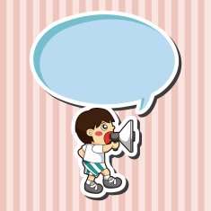 boy man cartoon theme elements N119