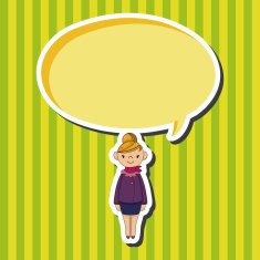 lady girl cartoon theme elements vector eps N29