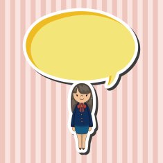 lady girl cartoon theme elements vector eps N30