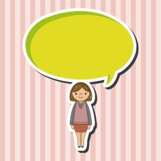 lady girl cartoon theme elements vector eps N32