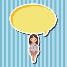 lady girl cartoon theme elements vector eps N33