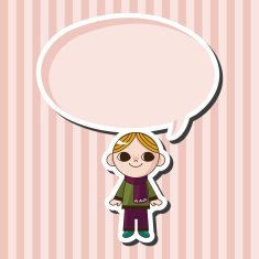 boy man cartoon theme elements N121