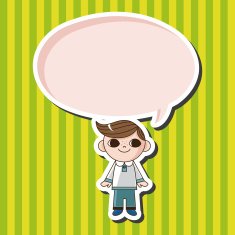 boy man cartoon theme elements N122
