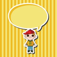 boy man cartoon theme elements N124
