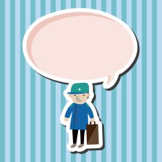 boy man cartoon theme elements N125