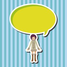 lady girl cartoon theme elements vector eps N41