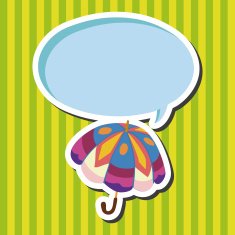 Umbrella theme elemets vector eps N46