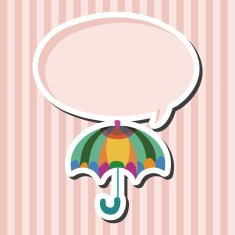 Umbrella theme elemets vector eps N47
