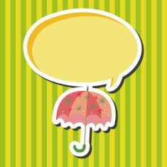 Umbrella theme elemets vector eps N49