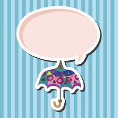 Umbrella theme elemets vector eps N51