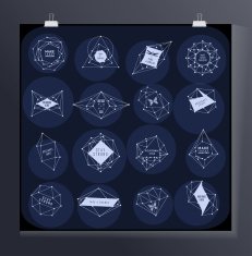 Abstract triangles design N22