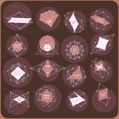 Abstract triangles design N25