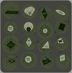 Abstract triangles design N26