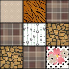 Abstract checkered plaid textile patchwork pattern background