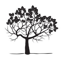 Black Tree Vector Illustration N3