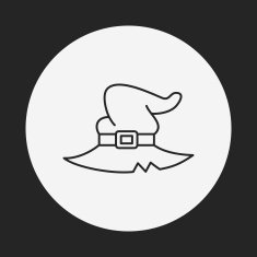 magic hat line icon N23