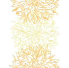 Template background with flowers dahlia in shades of yellow
