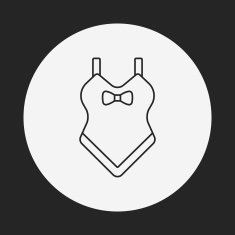 swim suit line icon N22