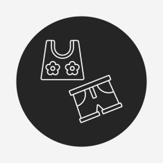 swim suit line icon N24