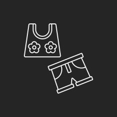 swim suit line icon N25