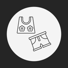 swim suit line icon N26