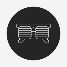 sunglasses line icon N22