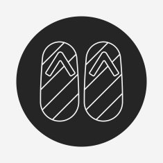 slipper line icon N7
