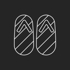 slipper line icon N8