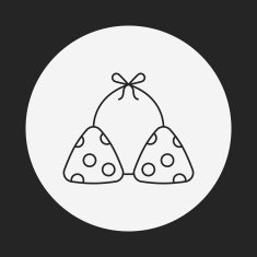 swim suit line icon N34