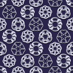 Abstract silver chains circles seamless background N3