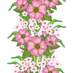 Seamless floral ornament N26