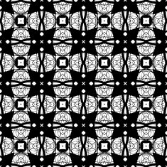 Black and white seamless pattern N16