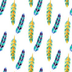 Watercolor feathers