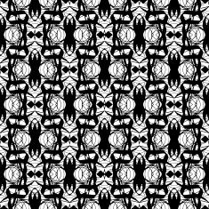 Black and white seamless pattern N37