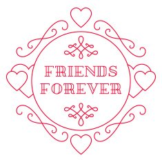 Happy friendship day Elegant beautiful card design Vector