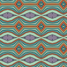 Abstract seamless ornament pattern the kaleidoscope effect Ethnic damask motif N15
