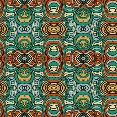 Abstract seamless ornament pattern the kaleidoscope effect Ethnic damask motif N17