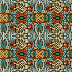 Abstract seamless ornament pattern the kaleidoscope effect Ethnic damask motif N19