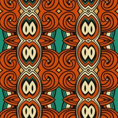 Abstract seamless ornament pattern the kaleidoscope effect Ethnic damask motif N21