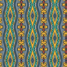 Abstract seamless ornament pattern the kaleidoscope effect Ethnic damask motif N24